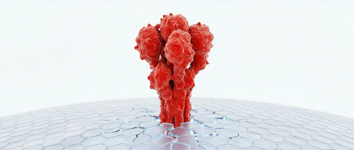 Medical illustration of the COVID-19 spike protein disrupting the blood-brain barrier, causing neuro-inflammation.